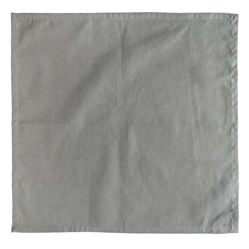 Set Of 8 Grey Twill Cloth Napkins 3 Set Of 8 Grey Twill Cloth Napkins