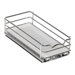 Silver Steel Spice Rack, 4.5x10.4