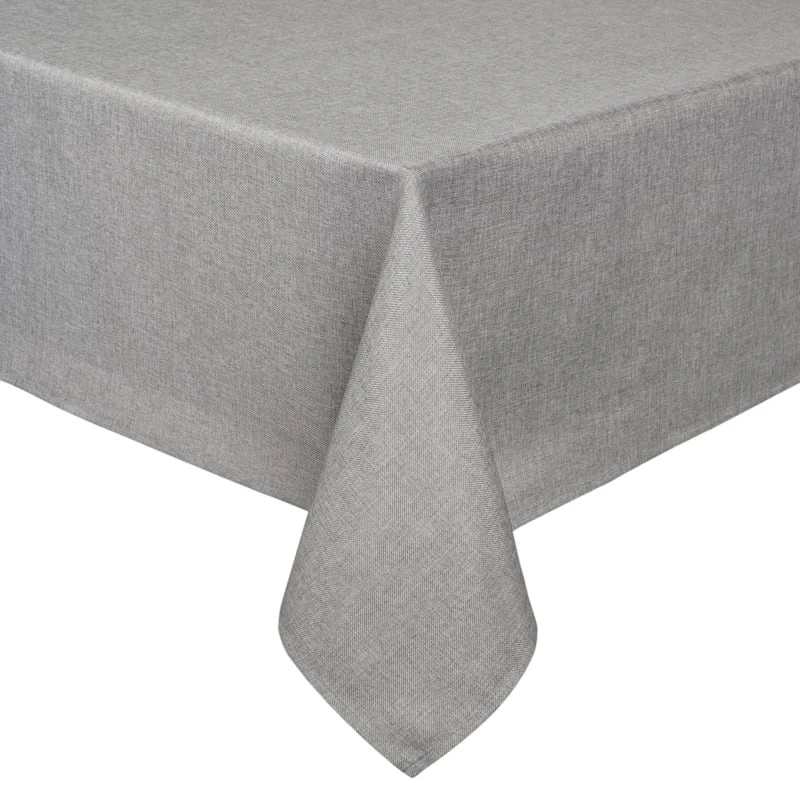 Silver Tweed Tablecloth, 60x104 3 Silver Tweed Tablecloth, 60x104