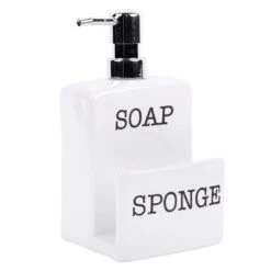 Soap Dispenser & Sponge Holder, 7"