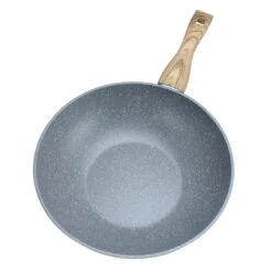 Speckled Grey Wok, 11"