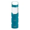 Teal Wave Glass Water Bottle, 18oz 1 Teal Wave Glass Water Bottle, 18oz -Cheap Cookware Store teal wave glass water bottle 18oz