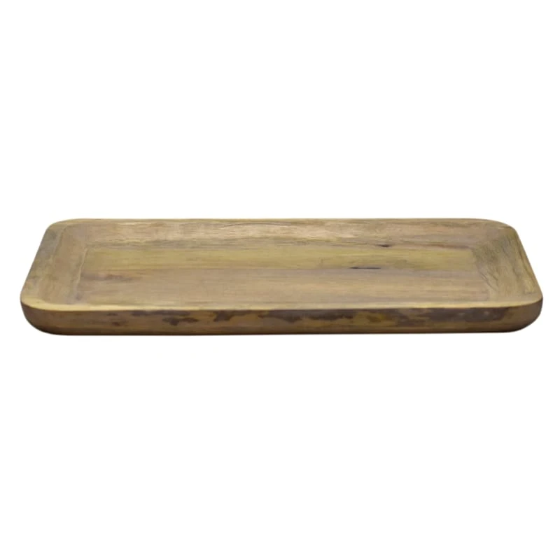 Tracey Boyd Natural Wooden Decorative Tray, Large 3 Tracey Boyd Natural Wooden Decorative Tray, Large