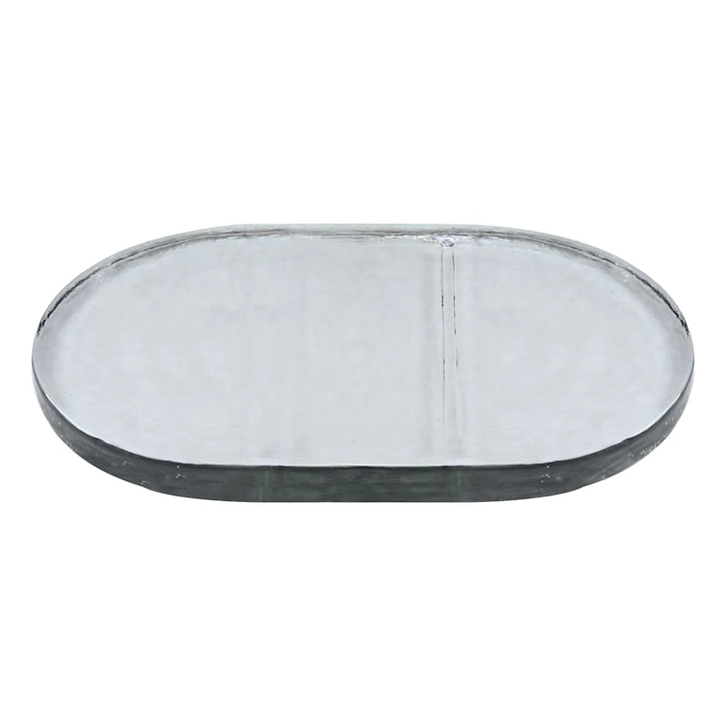 Ty Pennington Oval Slab Glass Platter 4 Ty Pennington Oval Slab Glass Platter - Image 2