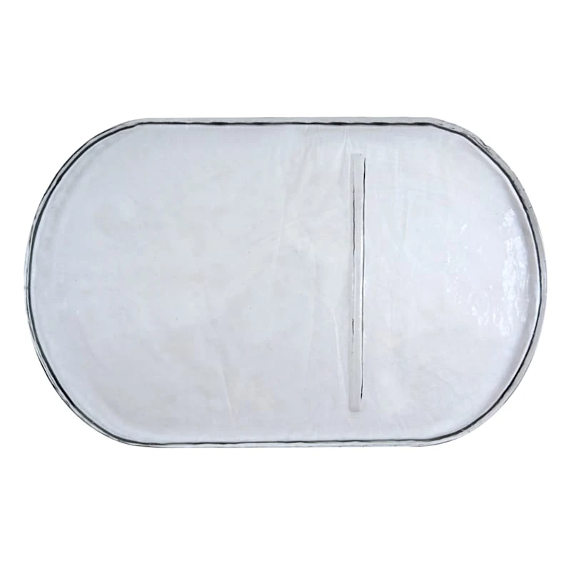 Ty Pennington Oval Slab Glass Platter 3 Ty Pennington Oval Slab Glass Platter