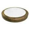 Ty Pennington Round Mango Wood & Enamel Trivet -Cheap Cookware Store ty pennington round mango wood enamel trivet