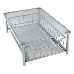 Under Sink Silver Storage Organizer, Small