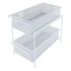 Under The Sink Storage Organizer, White -Cheap Cookware Store under the sink storage organizer white
