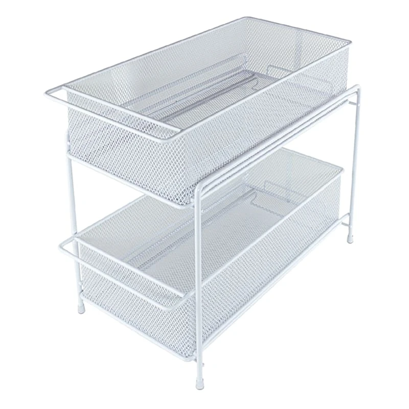 Under The Sink Storage Organizer, White 3 Under The Sink Storage Organizer, White