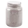 Warm Grey Mason Canister, 6.7" -Cheap Cookware Store warm grey mason canister 6.7