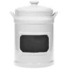 White Chalkboard Canister With Lid, Large 2 White Chalkboard Canister With Lid, Large -Cheap Cookware Store white chalkboard canister with lid large
