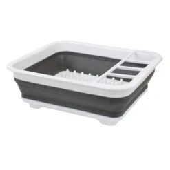 White Collapsible Dish Rack