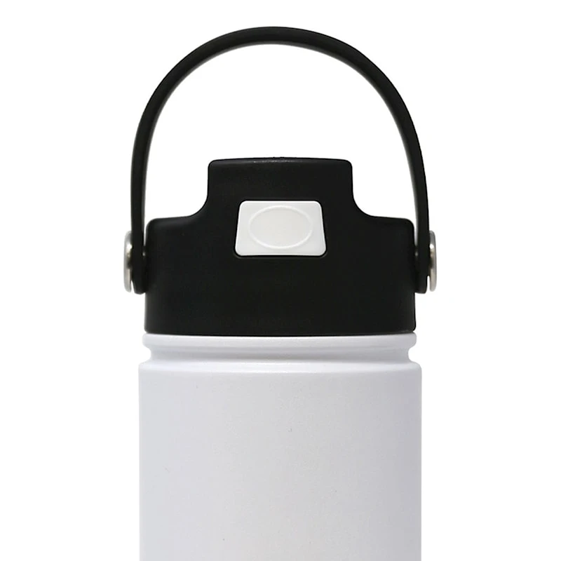 White Hybrid Steel Bottle, 17oz 4 White Hybrid Steel Bottle, 17oz - Image 2