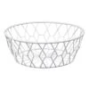 White Iron Wire Basket, Large
