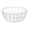 White Iron Wire Basket, Small