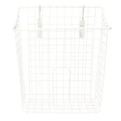 White Metal Trash Bag Rack